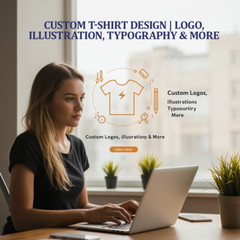 T-shirts design, logo design, other customization. eBay store logo, listing logo