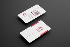 DIGITAL PRODUCT. Clean, modern white business card design