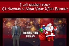 I will Design Christmas ,Xmas banner, Party Flyer, Greeting Card
