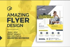 CUSTOM FLYER DESIGN Single/Double Sides DESIGN ONLY