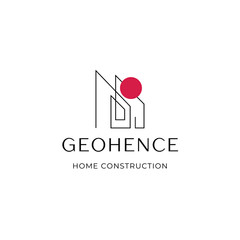 Custom Construction Company Logo, Building Company Logo, General Contractor Logo