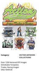 Screen Printing Action Illustrated Action Trades & Racing Photo Shop Corel Draw