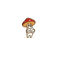 Professional Premade Logo Design – Mushroom Mascot Logo