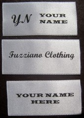 1000 PIECES CUSTOM SATIN PRINTED PERSONALIZED LOGO LABELS