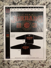 Set Of 4 – 1993 Michael Jordan Restaurant Merch Drawing – One Of A Kind – Bulls