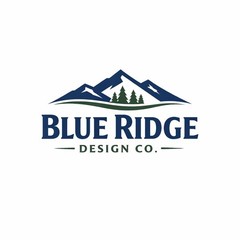 Blue Ridge Design Co. Modern Logo, Business Card & Banner Design, 3 Revisions