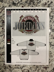 Set Of 4 – 1993 Michael Jordan Restaurant Merch Drawing – One Of A Kind – Bulls