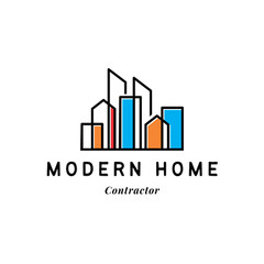 Custom Construction Company Logo, Building Company Logo, General Contractor Logo