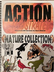 Screen Printing. Action Illustrated Nature Collection Photo Shop & Corel Draw