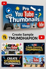 I will create eye catching YouTube thumbnail in 12 hours