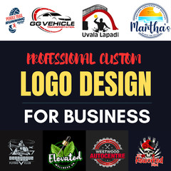 PROFESSIONAL CUSTOM LOGO DESIGN FOR BUSINESS + UNLIMITED REVISION | GRAPHICS