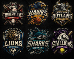 Custom Sports Team Logo Design | Youth & Adult Teams | Mascot Logo
