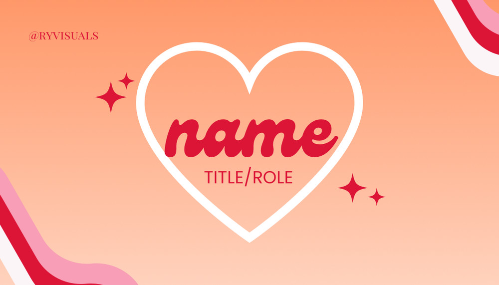 business card template