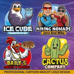 PROFESSIONAL CUSTOM LOGO DESIGN | CARTOON LOGO | MASCOT LOGO | BUSINESS LOGO