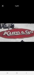 VERY LARGE CUM AND GO VINYL SIGN