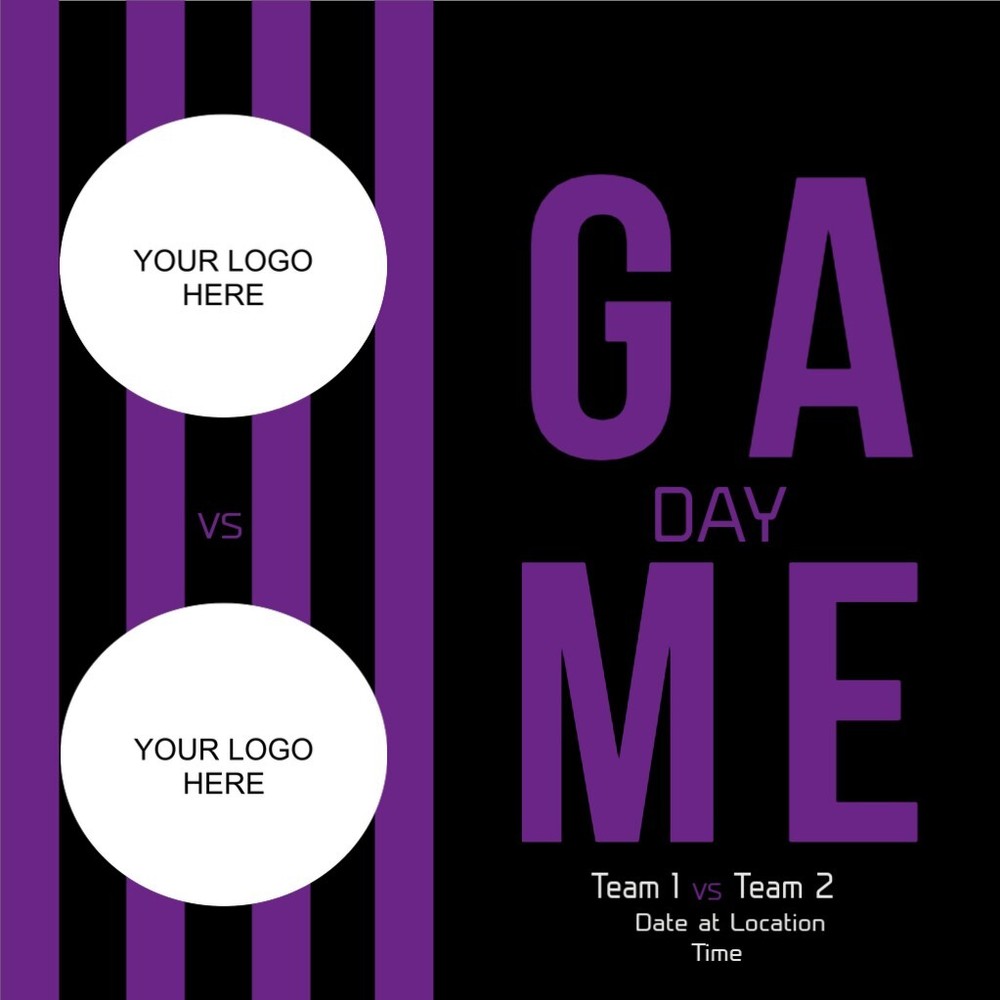 Custom Sports Gameday Graphic