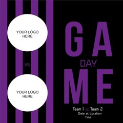 Custom Sports Gameday Graphic
