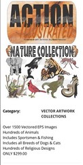 Screen Printing. Action Illustrated Nature Collection Photo Shop & Corel Draw
